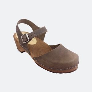 Lotta from Stockholm Clog Taupe Nubuck Leather 40